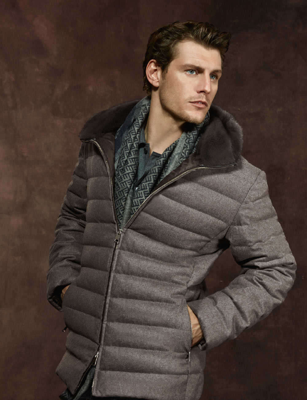 Кашемировое пальто мужское с капюшоном